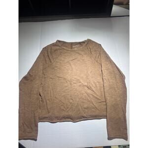 Universal Thread Women’s Small Brown Long Sleeve Crop Top NWT
